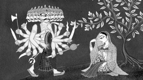 Sita and Ravana