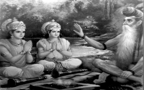 Rama and Vishwamitra
