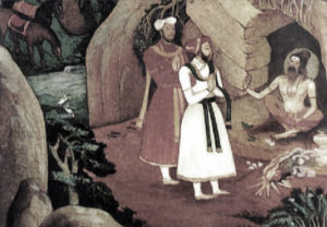 Harihara_and_Bukka_meeting_Vidyaranya