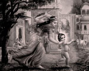 Krishna and Yashoda. Image Source: Google Image Search